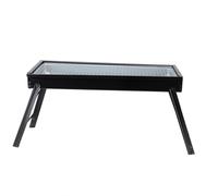 TOPINCN Barbecue à Charbon de Bois Pliable, Compact, Léger et Portable avec Grand Filet de Gril et Plus D'aérations pour Pique-nique de Camping en Plein Air