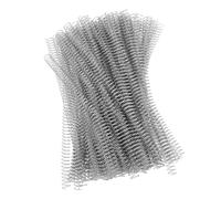 TOPINCN Bobines de Reliure en Spirale Efficaces 4:1, capacité de 115 Feuilles pour Papier A4, 100 Pièces en Fer 14.3mm 9/16 Pouces 48 Dents pour Fournitures de Bureau (SILVER)