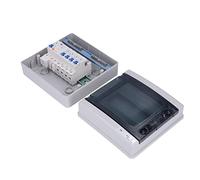 TOPINCN Boîte de Distribution Européenne Résistante aux Intempéries avec 4 Disjoncteurs MCB, Large Utilisation, pour Caravanes et équipements, Matériau de Coque ABS + PC