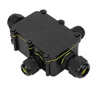 TOPINCN Boîte de Jonction IP68 Durable, Boîte de Connexion Sous-marine de 5m T100 pour Lumières de Jardin, Installation Sûre, Boîtier de Jonction à 6 Voies (4 voies)