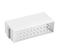 TOPINCN Boîte de Rangement pour Perceuse Nail Art, 30 Trous, Organisateur pour Usage Domestique Professionnel, Matériau ABS Blanc