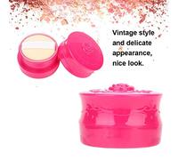 TOPINCN Boîte Distributrice de Poudre de Maquillage avec Houppette, étui à Cosmétiques de Style Vintage, Boîte Distributrice de Produits de Soins de la Peau, Portable et Légère (Rose rouge)