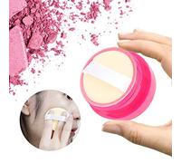 TOPINCN Boîte Distributrice de Poudre Libre Vintage Délicate avec Houppette de Poudre, pour le Maquillage de Voyage, Style Vintage et Taille Portable (Rose rouge)