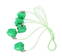 TOPINCN Boîte en Plastique pour Dents, Joli Couvercle de Fleur, Boîte de Collecte de Dents de bébé, Collier pour Tout-petits, 5 Pièces (GREEN)
