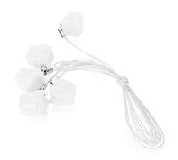 TOPINCN Boîte en Plastique pour Dents, Joli Couvercle de Fleur, Boîte de Collecte de Dents de bébé, Collier pour Tout-petits, 5 Pièces (WHITE)
