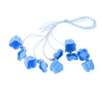 TOPINCN Boîte en Plastique pour Dents, Joli Couvercle de Fleur, Boîte de Collecte de Dents de bébé, Collier pour Tout-petits, 5 Pièces (BLUE)