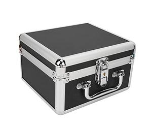 TOPINCN Boîtier de Rangement pour Disque Dur, Verrouillage de sécurité 20 Baies pour Disque Dur 2,5 Pouces, Alliage D'aluminium ABS Noir, Bureau à Domicile