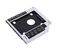 TOPINCN Boîtier Mince en Aluminium HDD SSD de 9,5 Mm, Adaptateur de Disque Dur à Double Démarrage pour L'installation d'un Deuxième Système D'exploitation, Idéal pour Les Joueurs