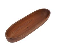 TOPINCN Bol à Salade en Bois, Grand Bol de Service en Forme de Bateau pour Salade, Dessert, Collation aux Fruits, Plateau de Service pour Bateau, Bol à Fruits, Plateau à (Grande taille 1,69 X 9,06