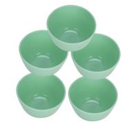 TOPINCN Bol de Mélange de Masque Facial DIY, Vert Clair, pour la Maison, Pratique, pour une Utilisation Facile, 5 Pièces