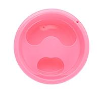 TOPINCN Bol de Trempage à la Main, Conception à Rainure Durable pour Adoucir les Cutines et L'élimination du Vernis à Ongles, Bol de Nail Art pour Outil de Manucure, Matériau en PVC Couleur Rose