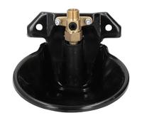 TOPINCN Bol d'eau de Chèvre en Acier Inoxydable, Distributeur Automatique de Boisson, Abreuvoirs, Bol d'eau de Bétail avec Valve en Cuivre