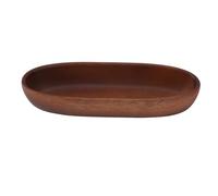TOPINCN Bol en Forme de Bateau en Bois Bols Salades en Bois Plateau en pour Nourriture à Pain de Pain Dessert les Collations des Fruits des Ustensiles (M)