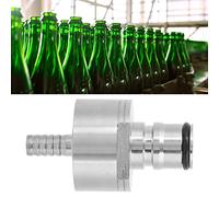 TOPINCN Bouchon de Carbonatation en Acier Inoxydable de Remplissage de Bouteille à Contre-pression avec 2 Joints Toriques pour la Fabrication de Bière Outil de Nettoyage de Ligne de Barbe de 5/16