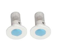 TOPINCN Bouchon de Vidange Escamotable en Acier Inoxydable, 2 Pièces, avec Filtre Attrape-cheveux, Bouchon de Vidange Anti-odeur et Anti-obstruction pour Lavabo de Salle de Bain, évier