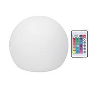 TOPINCN Boule Lumineuse LED RGBW, Lampe Globe, 16 Couleurs Changeantes et 4 Lumières pour Enfants, Lampe D'ambiance Rechargeable à intensité Variable avec Télécommande
