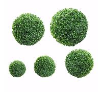 TOPINCN Boule Topiaire Artificielle, Décoration de Globe de Plante en Plastique Vert, Boule de Haie Synthétique, Sphère D'arbuste, Plantes Grass Sphère pour la Maison de Mariage en Plein (1)