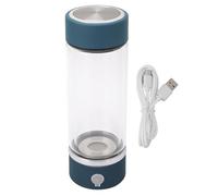 TOPINCN Bouteille d'eau à Hydrogène USB Charge Générateur D'Hydrogène Bouteille d'eau Portable Intelligent Hydrogène Riche Générateur de Tasse d'eau 380 ML (Bleu)