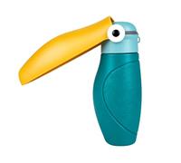 TOPINCN Bouteille d'eau pour Chien Distributeur d'eau Portable étanche pour Animaux de Compagnie avec Bouton-Poussoir d'alimentation Pliable pour Les Voyages en Plein Air, la Marche, la (480ML)