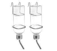 TOPINCN Bouteille d'eau pour Cochon d'Inde, 350 ML, Abreuvoir Suspendu sans Goutte avec Buse à Bille en Métal, Mangeoire pour Cage pour Petits Animaux avec Anti-Fuite (Grande Taille)