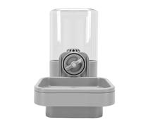 TOPINCN Bouteille d'eau Suspendue pour Chat, Distributeur d'eau pour Animaux de Compagnie monté sur Cage de 750 ML avec Boucle Rotative et Rembourrage Doux pour Petits Animaux comme Les (750ml Gris)