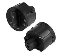 TOPINCN Bouton de Commutation de Commande de Phare Antibrouillard Durable, pour MK5 MK6 MK3 1K0941431Q, Installation Facile, ABS Noir, 1 unité