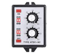 TOPINCN Bouton de Relais Double Minuterie Marche/arrêt, Interrupteur Horaire de Contrôle 6S-60M AC 220V pour la Domotique