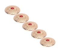 TOPINCN Boutons à Vis en Forme de Fleur Dorée et Turquoise, Rivets Ronds en Alliage de Zinc au Design raffiné pour la Maroquinerie, avec Fermeture Sécurisée pour Ceintures, Sacs et