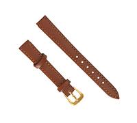 TOPINCN Bracelet de Montre à Boucle Ardillon en Cuir PU, Accessoire de Remplacement Marron, Conception Universelle Durable pour Le Confort de la Peau du Poignet (12mm Marron)