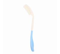 TOPINCN Brosse à Cheveux Triangulaire à Long Manche, pour L'arthrite, Conception à Prise Facile pour les Personnes âgées, Outil de Coiffure à Longue Portée, en Plastique Bleu et Blanc (peigne à long