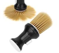 TOPINCN Brosse à Plumeau Douce pour Coiffure, Poudre à Pression Pratique pour Salon, Maison, Voyage, Taille, Matériau ABS Blanc (BLACK)