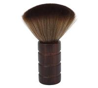 TOPINCN Brosse Anti-poussière pour le Cou, Cheveux en Nylon Doux pour Couper les Cheveux, Dépoussiérage à la Maison et au Salon, Manche en Bois Durable