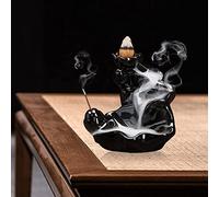 Topincn Brûleur D'encens à reflux En Céramique Pour émail Et Encens Au Charbon Porte-encens à Refoulement