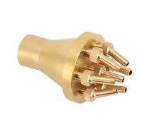 TOPINCN Bulles de Fontaine Droite à 2 Niveaux DN25 Pond Bulle Spray Buse Buzle Fountain pour étang de Jardin avec Hauteur de Pulvérisation 1,2-1,5 M de Diamètre de Revêtement