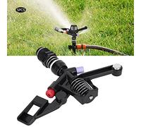 TOPINCN Buse Rotative de Pulvérisation Uniforme pour L'irrigation du Jardin, 5 Pièces, Filetage Mâle Noir 3/4 Pouces DN20, Installation Facile, économie d'eau