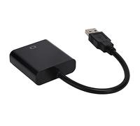 TOPINCN Câble Adaptateur Convertisseur USB3.0 vers VGA 1080P pour écran partagé, Idéal pour Les Projecteurs et Les Téléviseurs, Large compatibilité avec Divers Appareils (Black)