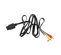 TOPINCN Câble Composite AV N64 Cordon Vidéo TV Ultra épais et Flexible pour N64 Longueur 1,8 M pour les Fans de Jeux Rétro