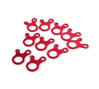 TOPINCN Câble de Camping en Aluminium Pratique Runner de Ligne de Guy de Corde pour Ajuster la Longueur de la Corde de Tente, 10 Pcs