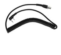 TOPINCN Câble spiralé pour Radios Bidirectionnelles/HYT//Relm, Conception Rétractable, Idéal pour TK3100 PRO TALK, Excellente qualité pour le Personnel événementiel, Noir