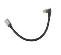 TOPINCN Câble USB C 3.1 Mâle vers Femelle 4K 60 Hz Cordon de Charge Rapide pour Steam Deck, Câble de Charge de Type C plaqué Or pour Bureau et Divertissement Bleu (25CM)