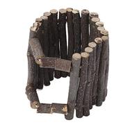 TOPINCN Cachette élastique du Bois pour Les Animaux pour Une Souris de Rat de Hamster, des Cachettes Sûres et Fermes Petite Clôture Animale jusqu'à la Cage, des Matériaux des Branches de Pomme