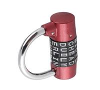 TOPINCN Cadenas à 5 Chiffres avec Mot de Passe, Serrure de sécurité à Combinaison de Code Réinitialisable pour Casier de Gymnastique, Anse en Acier trempé (rouge)