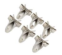 TOPINCN Cage D'oiseau -Feeder -Clamp/Portez en Acier Inoxydable Green Holder pour Le Perroquet Conure de Cacatole 6pcs