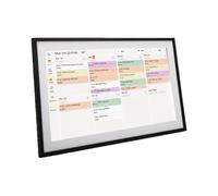TOPINCN Calendrier Numérique 15,6 Pouces WiFi Écran Tactile Familial | Écran 1920x1080, Commande à Distance Via L'application FotoCube, Cadre en ABS, Tableau des Tâches et Planificateur de Dîner