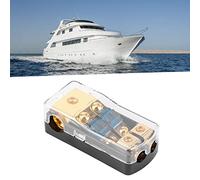 TOPINCN Calibre 0/4 Entrée à Calibre 4/8 pour Mini Bloc de Distribution de Fusibles ANL pour Systèmes Audio Automobiles et Bateaux Capacité 60 A Cuivre Durable et Plastique ABS