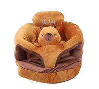 TOPINCN Canapé Assis pour bébé, Chaise de Soutien pour bébé, Chaise de bébé avec Animaux de Dessin animé, Siège au Sol en Peluche, Siège Souple pour Apprendre à S'asseoir (Type 1)