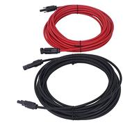 TOPINCN Capacité de Charge à Haute Tension Câble de Panneau Solaire Excellente conductivité électrique 2PCS pour Les Appareils pour la Production du Soleil (10 m / 32,8 Pieds)