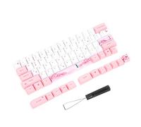 TOPINCN Capuchons de Touches PBT à Sublimation Colorée pour Clavier Mécanique, Ensemble de 73 Touches pour Une durabilité et Une Décoration Améliorées (#2)
