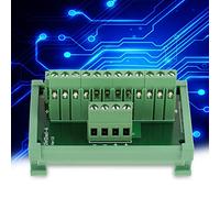 TOPINCN Carte de Module de Montage sur Rail DIN de Distribution D'énergie à 12 Positions pour Rails de 35 Mm Borniers à Vis de Haute qualité pour la Distribution électrique