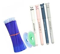 TOPINCN Cartoon -Cartoon Ensemble par Pen Gel Peut être annulé avec de L'encre Bleue et des Garnitures de Réserve pour les Fournitures Scolaires